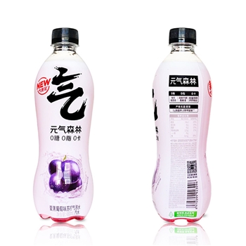 元气森林夏黑葡萄气泡水480ML/瓶