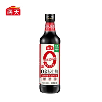 海天0金标生抽  500ML/瓶