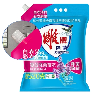 雕牌3.68KG除菌无磷洗衣粉（带嘴）  1*4包*3.68K